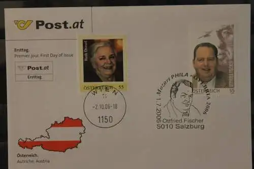 Österreich 2006; Ottmar Fischer auf FDC