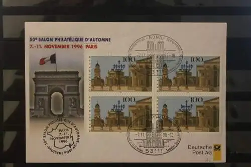 Messebrief Deutsche Post: SALON PHILATELIQUE  D' AUTOMNE 1996 Paris