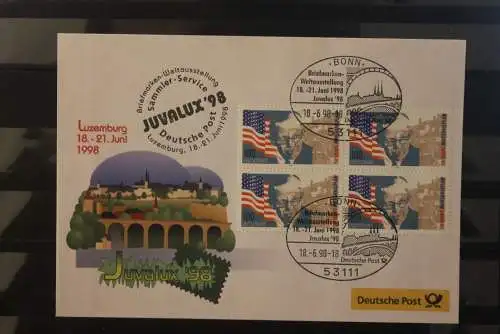 Messebrief Deutsche Post: JUVALUX '98 Luxemburg 1998