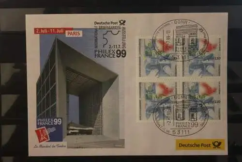 Messebrief Deutsche Post: PHILEX FRANCE '99 Paris, 1999