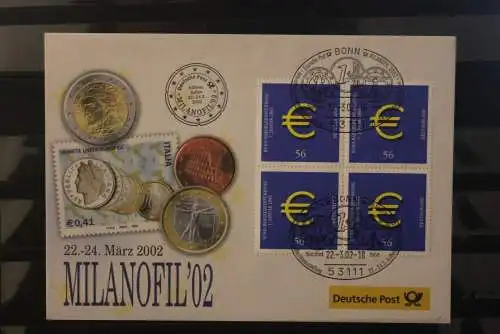 Messebrief Deutsche Post: MILANOFIL '02; 2002; Europamarke