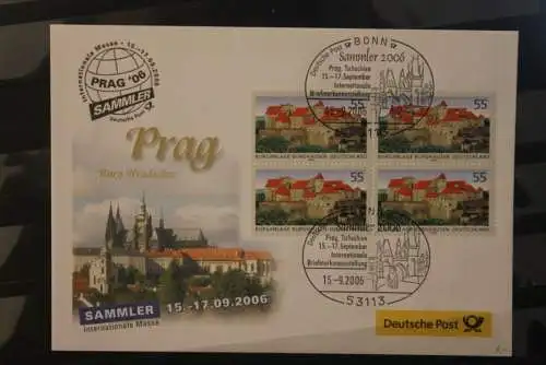 Messebrief Deutsche Post: Sammler Prag '06; 2006; Burghausen