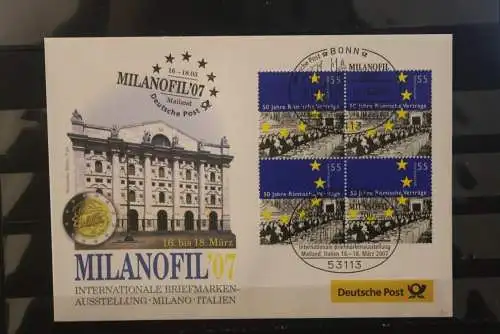 Messebrief Deutsche Post: MILANOFIL '07, 2007; Europa-Ausgabe