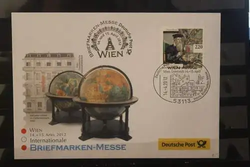 Messebrief Deutsche Post: Intern. Briefmarken Messe Wien 2012