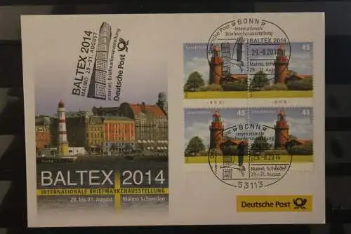 Messebrief Deutsche Post: BALTEX 2014 Schweden; Leuchtturm Buk