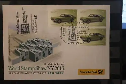 Messebrief Deutsche Post: World Stamp Show NY2016; USA 2016