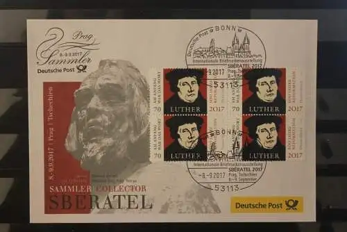 Messebrief Deutsche Post: SBERATEL Prag 2017; Luther