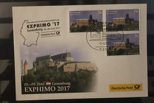 Messebrief Deutsche Post: EXPHIMO '17 Luxemburg, 2017