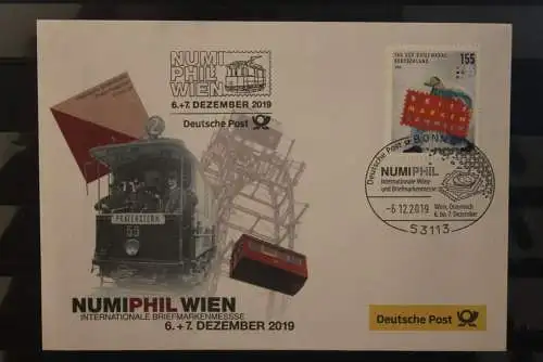 Messebrief Deutsche Post: NUMIPHIL WIEN  2019