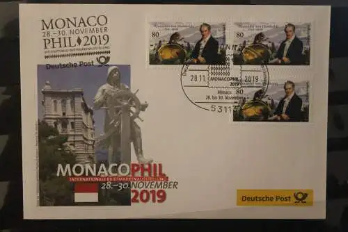 Messebrief Deutsche Post: MONACOPHIL  2019