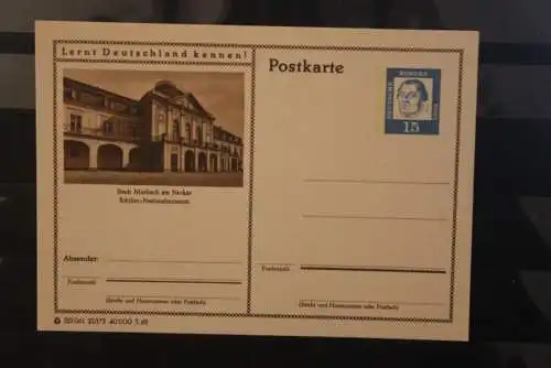 Marbach, Bildpostkarte; P 81; 1963, Lernt Deutschland kennen !, ungebraucht