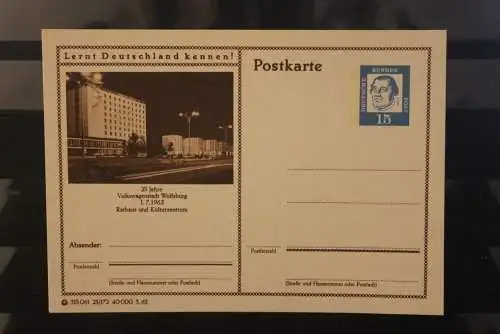 Wolfsburg, Bildpostkarte; P 81; 1963, Lernt Deutschland kennen !, ungebraucht