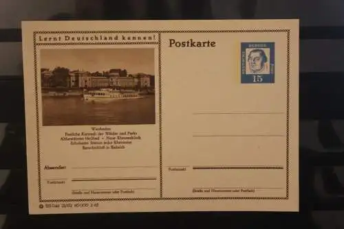 Wiesbaden, Bildpostkarte; P 81; 1963, Lernt Deutschland kennen !, ungebraucht