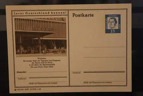 Wiesbaden, Bildpostkarte; P 81; 1963, Lernt Deutschland kennen !, ungebraucht