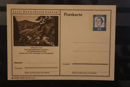 Lonau, Bildpostkarte; P 81; 1963, Lernt Deutschland kennen !, ungebraucht