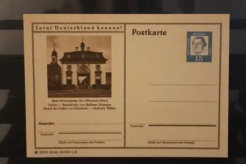 Heusenstamm, Bildpostkarte; P 81; 1963, Lernt Deutschland kennen !, ungebraucht