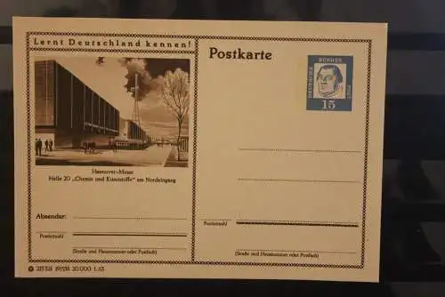 Hannover, Bildpostkarte; P 81; 1963, Lernt Deutschland kennen !, ungebraucht