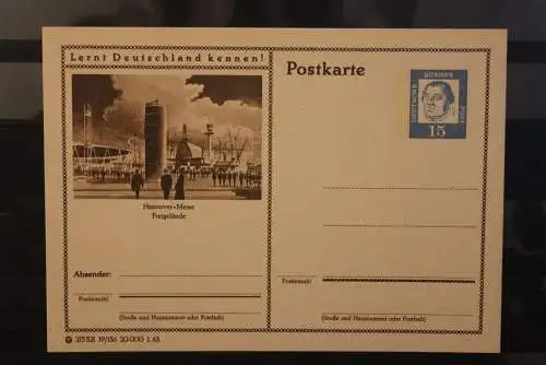 Hannover, Bildpostkarte; P 81; 1963, Lernt Deutschland kennen !, ungebraucht