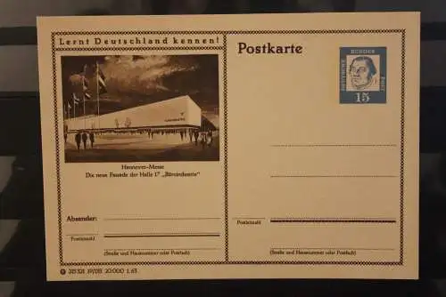 Hannover, Bildpostkarte; P 81; 1963, Lernt Deutschland kennen !, ungebraucht