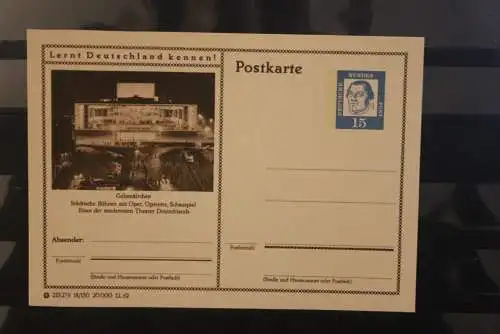 Gelsenkirchen, Bildpostkarte; P 81; 1962, Lernt Deutschland kennen !, ungebraucht