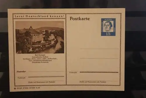 Bad Kissingen, Bildpostkarte; P 81; 1963, Lernt Deutschland kennen !, ungebraucht