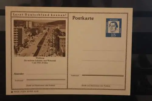 Wolfsburg, Bildpostkarte; P 81; 1963, Lernt Deutschland kennen !, ungebraucht