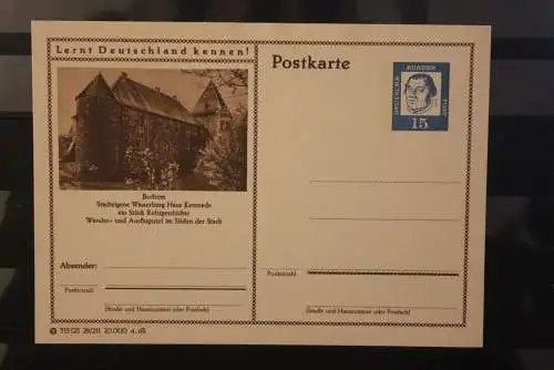 Bochum, Bildpostkarte; P 81; 1963, Lernt Deutschland kennen !, ungebraucht