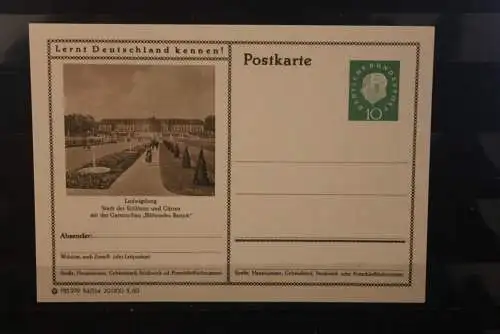 Ludwigsburg, Bildpostkarte; P 42; 1960, Lernt Deutschland kennen !, ungebraucht