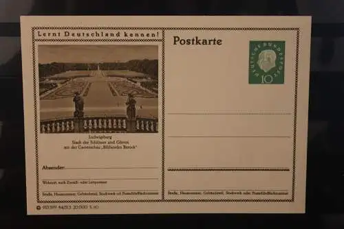 Ludwigsburg, Bildpostkarte; P 42; 1960, Lernt Deutschland kennen !, ungebraucht