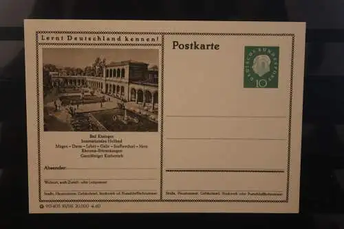 Bad Kissingen, Bildpostkarte; P 42; 1960, Lernt Deutschland kennen !, ungebraucht