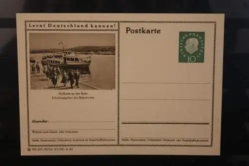 Mülheim Ruhr, Bildpostkarte; P 42; 1960, Lernt Deutschland kennen !, ungebraucht