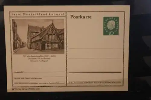 Lauenburg, Bildpostkarte; P 42; 1960, Lernt Deutschland kennen !, ungebraucht