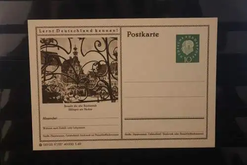 Esslingen, Bildpostkarte; P 42; 1960, Lernt Deutschland kennen !, ungebraucht