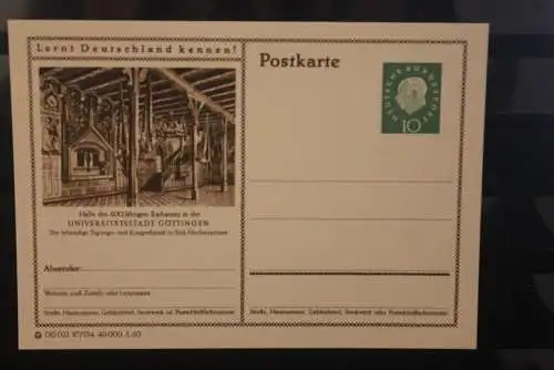 Göttingen, Bildpostkarte; P 42; 1960, Lernt Deutschland kennen !, ungebraucht