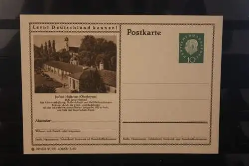 Heilbrunn, Bildpostkarte; P 42; 1960, Lernt Deutschland kennen !, ungebraucht