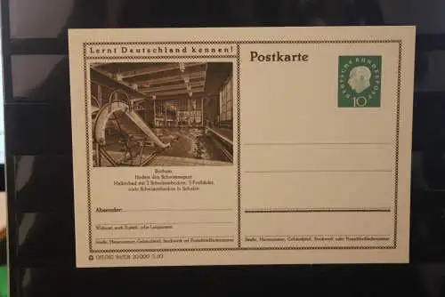 Bochum, Bildpostkarte; P 42; 1960, Lernt Deutschland kennen !, ungebraucht