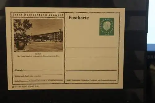 Bochum, Bildpostkarte; P 42; 1960, Lernt Deutschland kennen !, ungebraucht