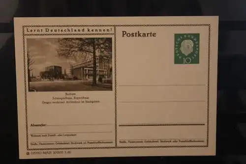 Bochum, Bildpostkarte; P 42; 1960, Lernt Deutschland kennen !, ungebraucht