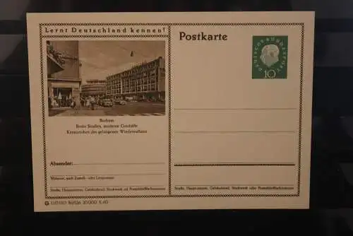 Bochum, Bildpostkarte; P 42; 1960, Lernt Deutschland kennen !, ungebraucht