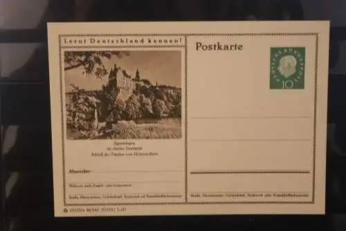 Sigmaringen, Bildpostkarte; P 42; 1960, Lernt Deutschland kennen !, ungebraucht