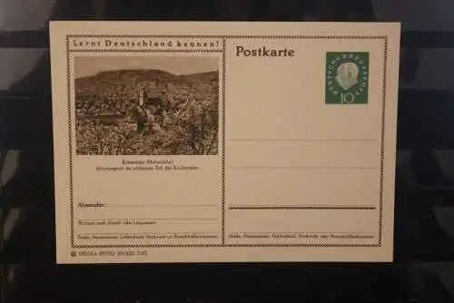 Künzelsau, Bildpostkarte; P 42; 1960, Lernt Deutschland kennen !, ungebraucht