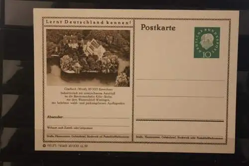 Gladbeck, Bildpostkarte; P 42; 1959, Lernt Deutschland kennen !, ungebraucht