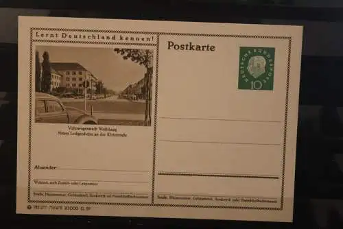 Wolfsburg, Bildpostkarte; P 42; 1959, Lernt Deutschland kennen !, ungebraucht