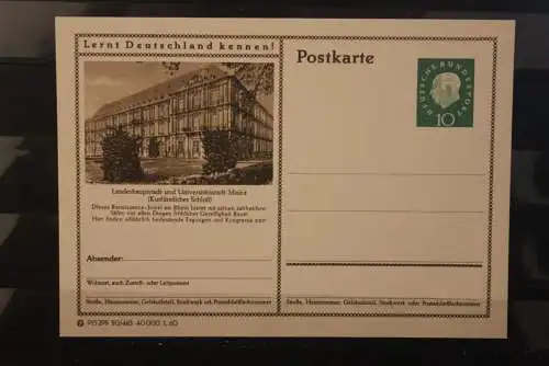 Mainz, Bildpostkarte; P 42; 1960, Lernt Deutschland kennen !, ungebraucht