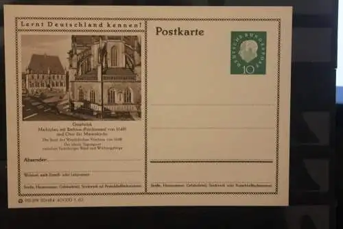 Osnabrück, Bildpostkarte; P 42; 1960, Lernt Deutschland kennen !, ungebraucht