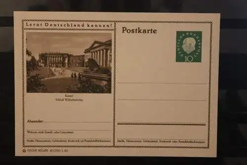 Kassel, Bildpostkarte; P 42; 1960, Lernt Deutschland kennen !, ungebraucht