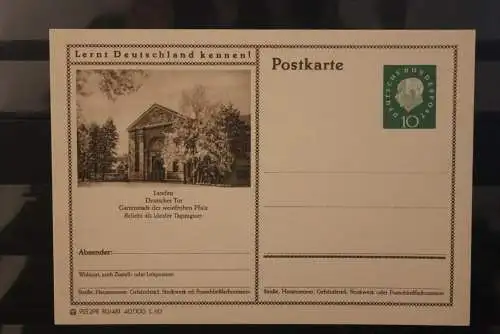 Landau, Bildpostkarte; P 42; 1960, Lernt Deutschland kennen !, ungebraucht