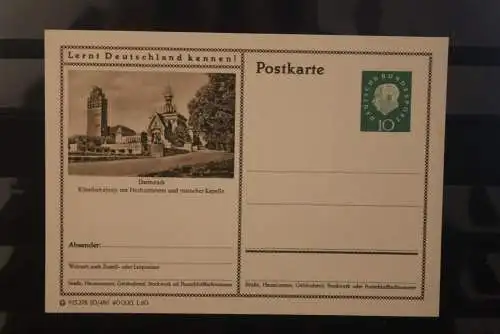 Darmstadt, Bildpostkarte; P 42; 1960, Lernt Deutschland kennen !, ungebraucht