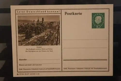 Stuttgart, Bildpostkarte; P 42; 1960, Lernt Deutschland kennen !, ungebraucht