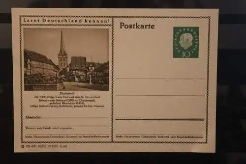 Duderstadt, Bildpostkarte; P 42; 1960, Lernt Deutschland kennen !, ungebraucht